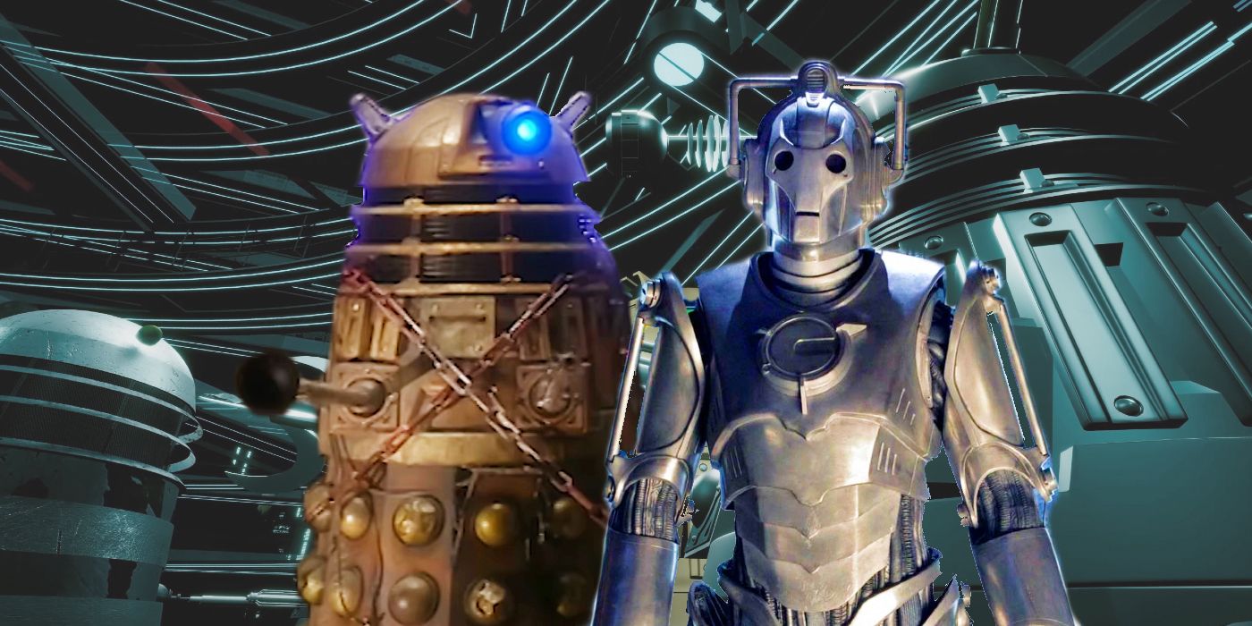 Dalek and Cyberman from Doctor Who