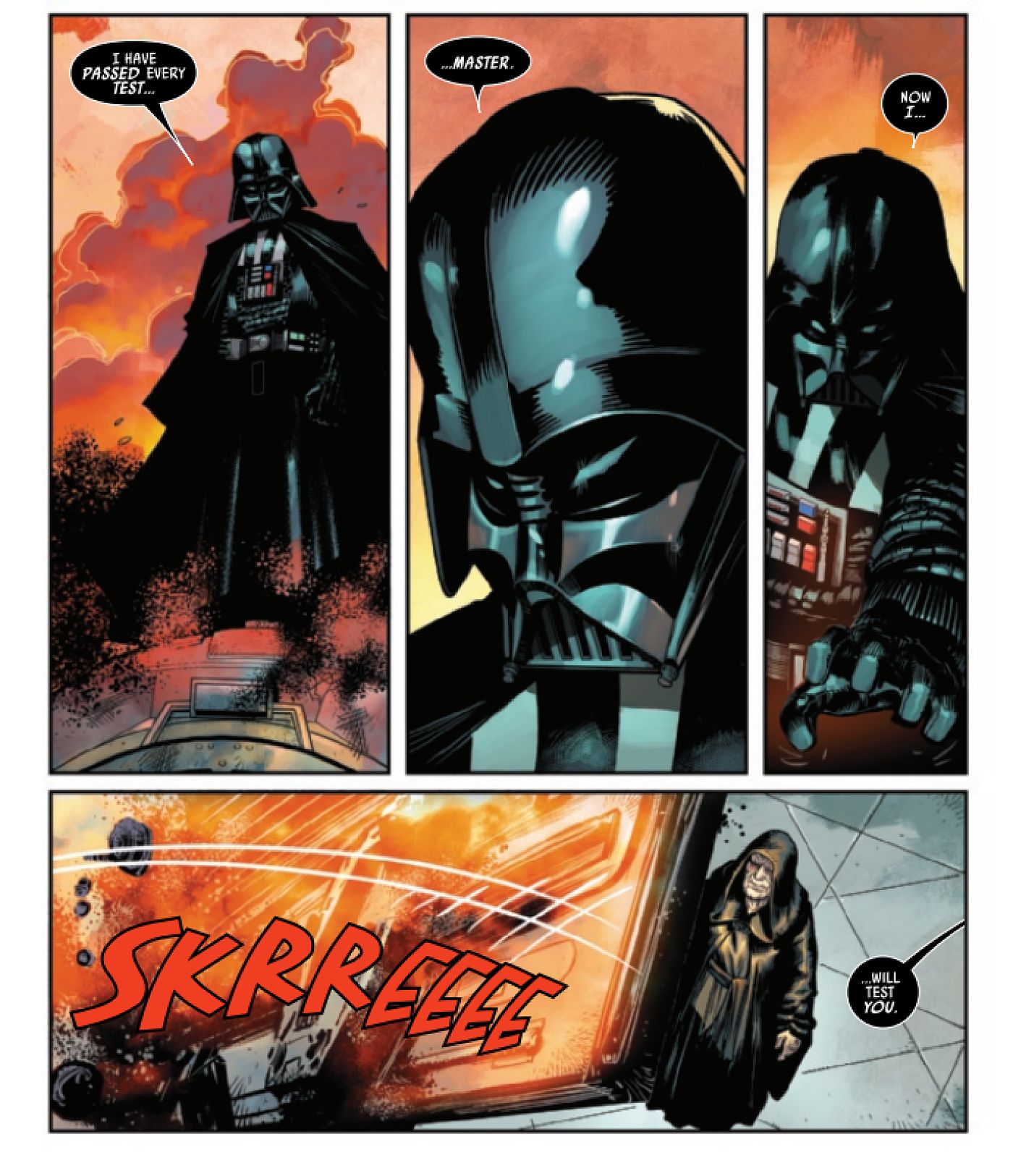 Darth Vader Attacks the Emperor in Darth Vader #40