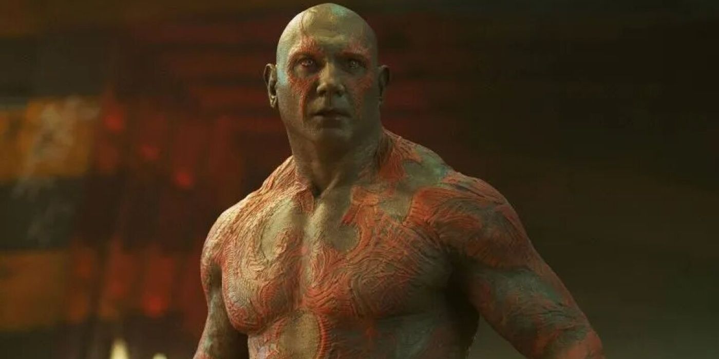 Dave Bautista as Drax in Guardians of the Galaxy