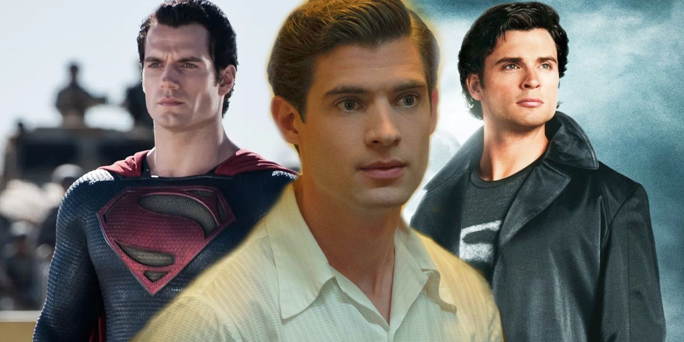 In the future Superman movies, David Corenswet has been cast as Superman.  This is a reference to the fact that Henry Cavill just can't have any good  luck in the cinema or