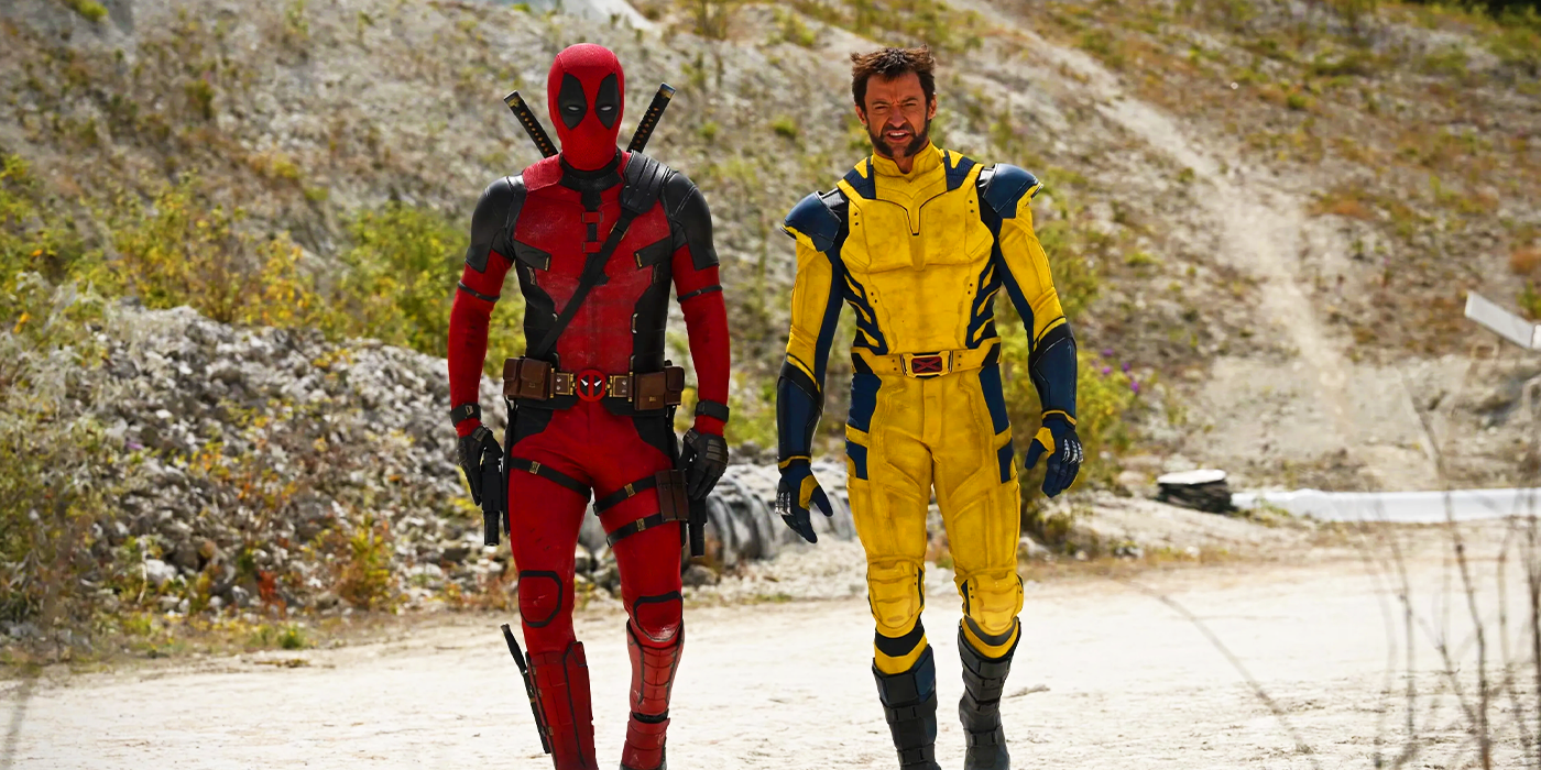 Deadpool and Wolverine walking through the wasteland in Deadpool 3 image