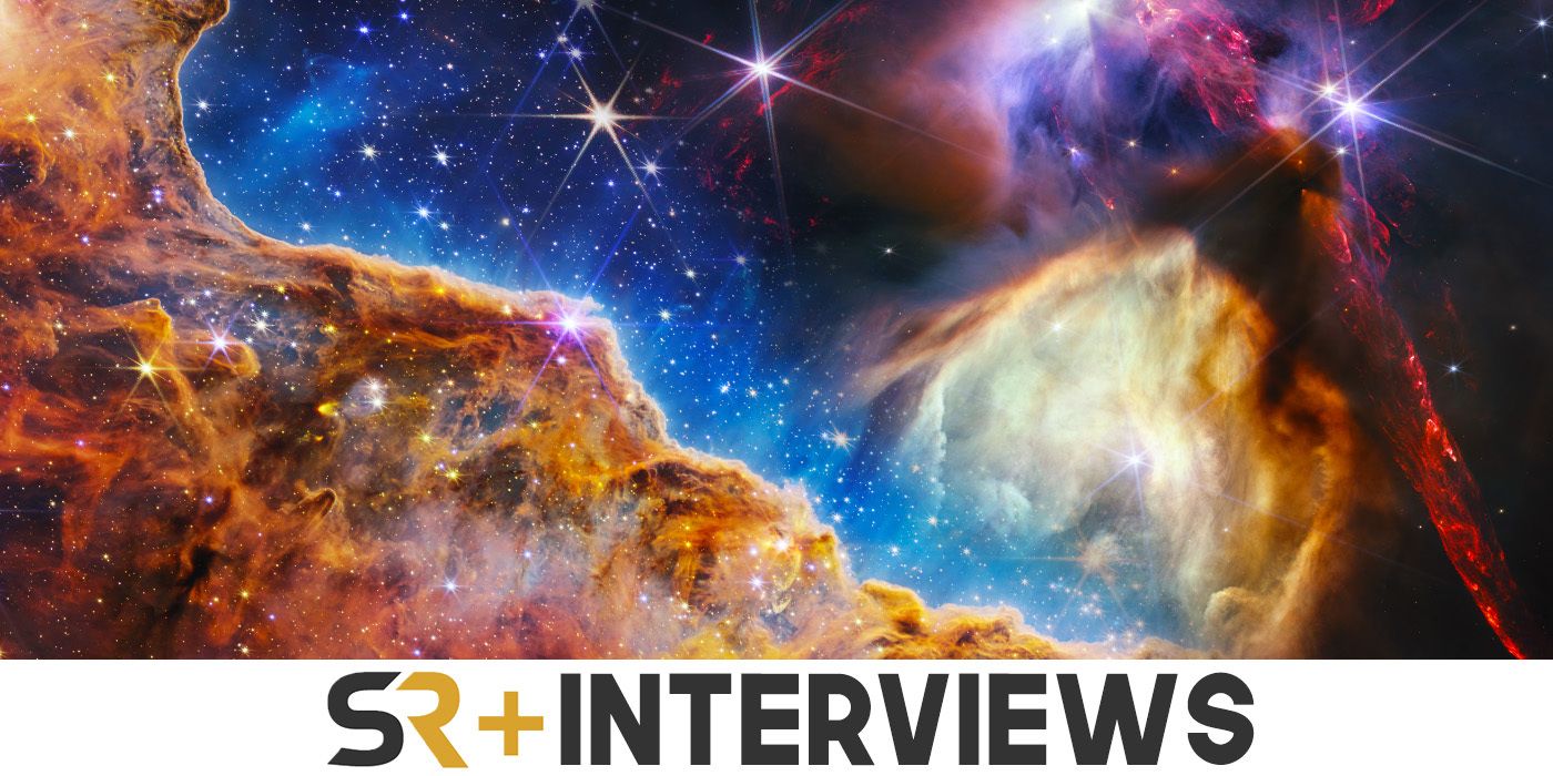 Deep Sky images of space from the JWST with the SR Interviews logo below.