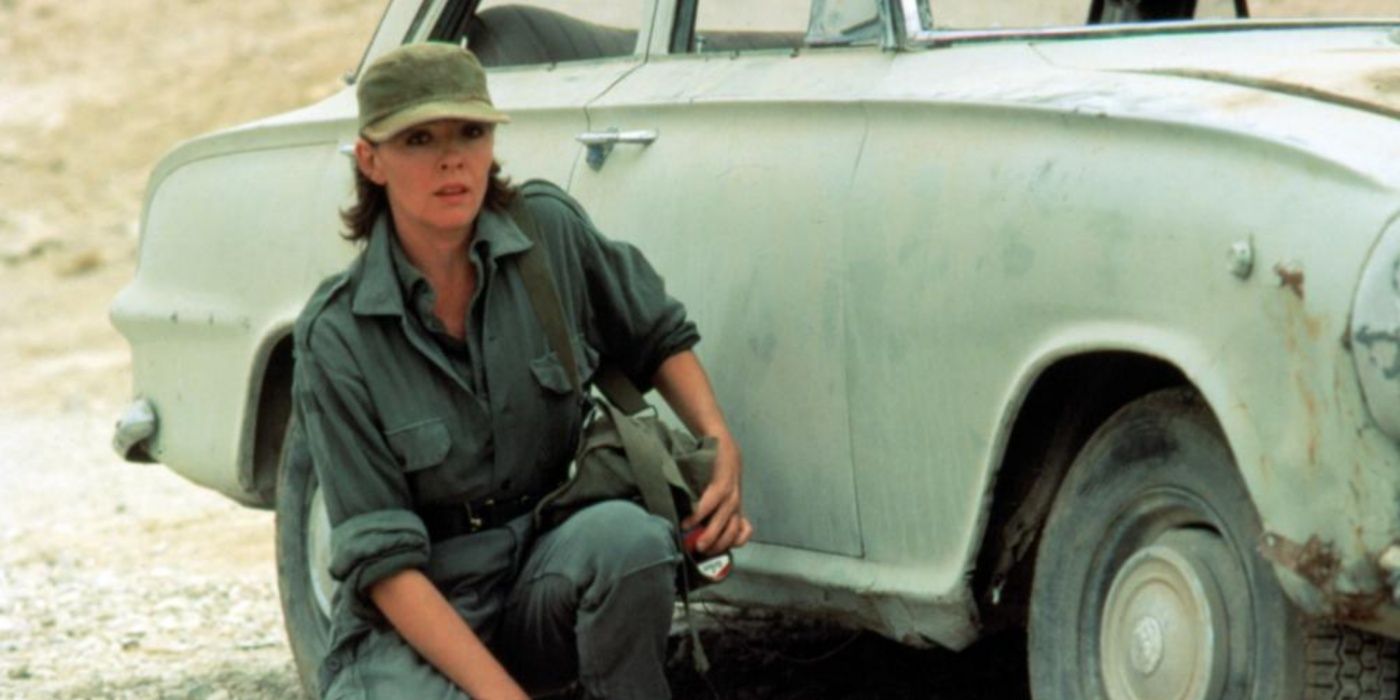 Diane Keaton as Charlie in Little Drummer Girl.