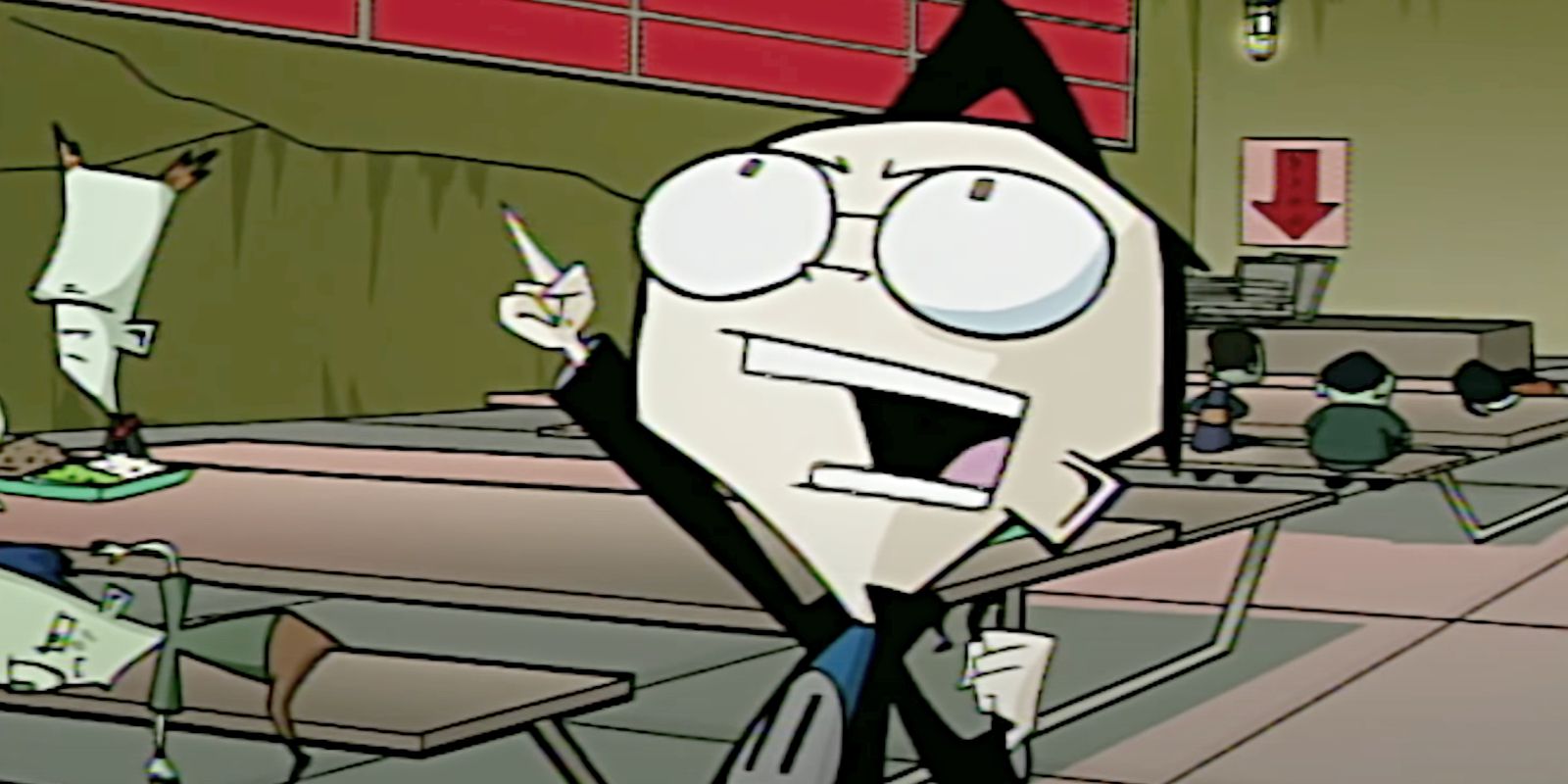 Dib pointing in Invader Zim