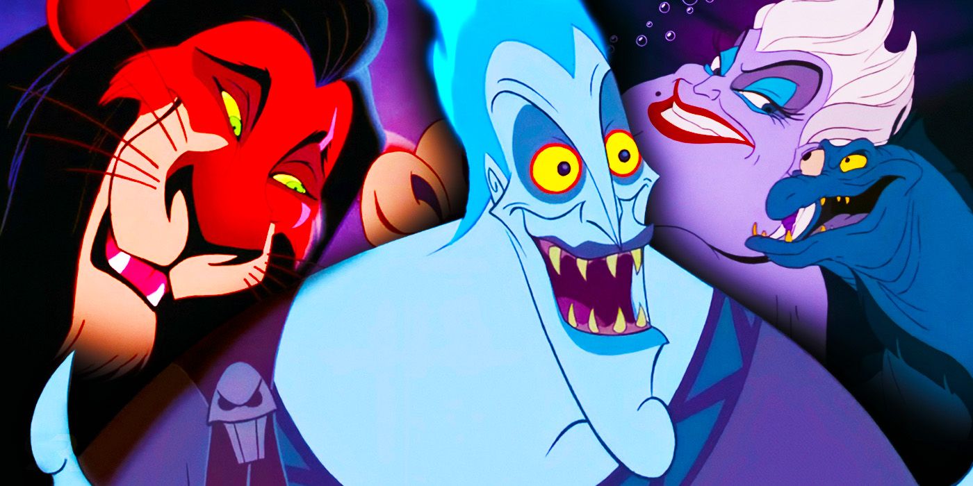 مجموعة من أشرار ديزني تضم Scar وHades وUrsula