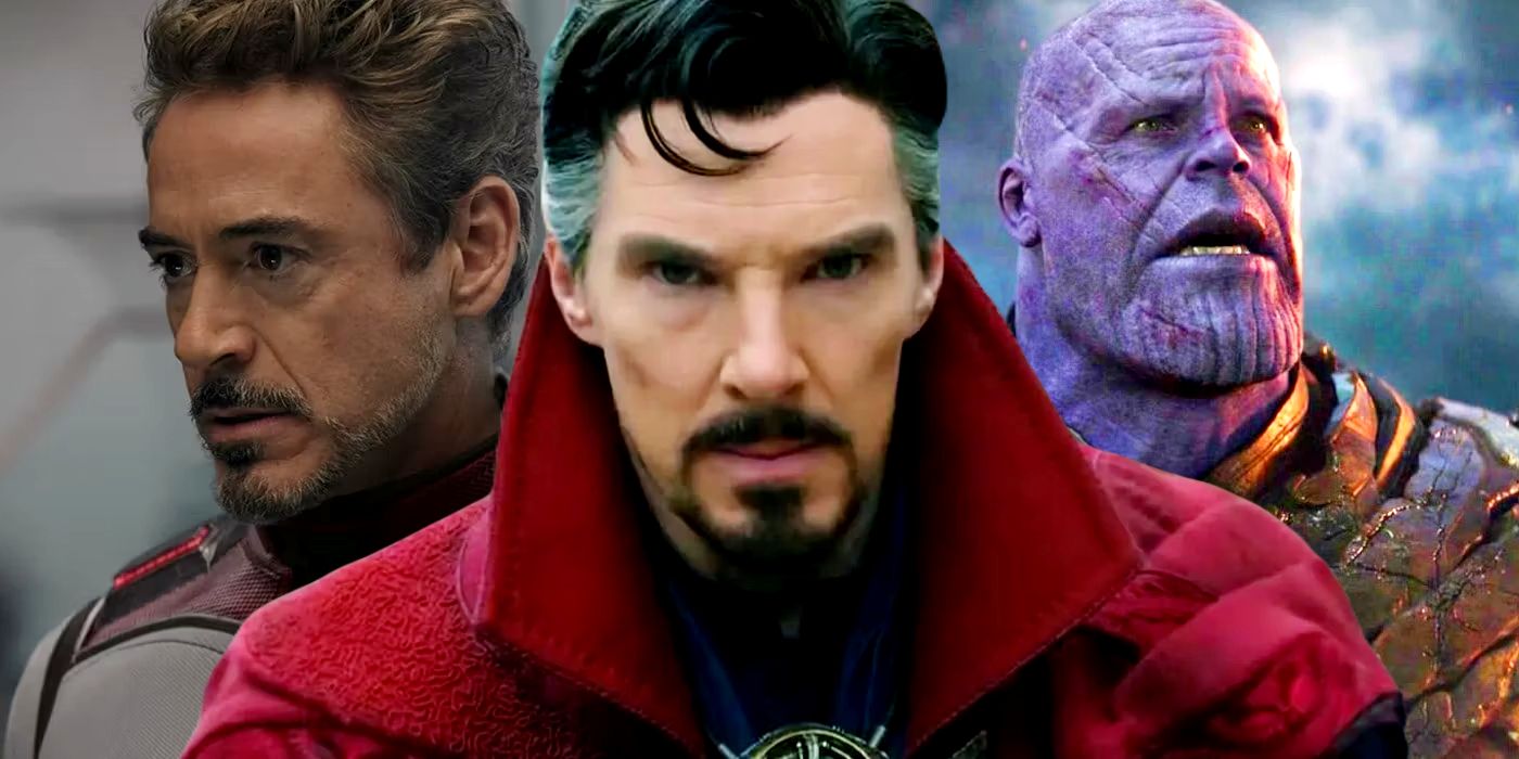 Doctor Strange, Tony Stark, Thanos