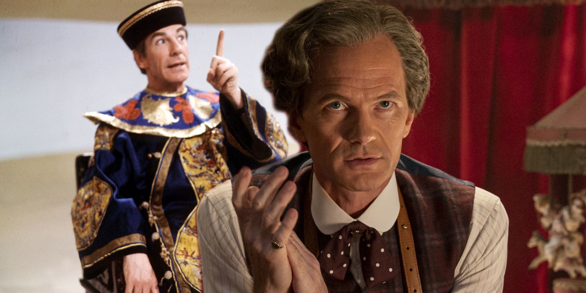 Doctor Who 60th Anniversary Michael Gough and Neil Patrick Harris as the Toymaker
