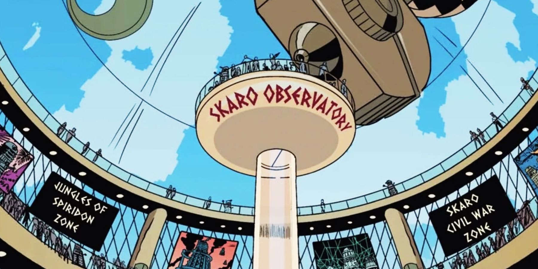 A Dalek style dome, with an eye stalk serving as a viewing platform