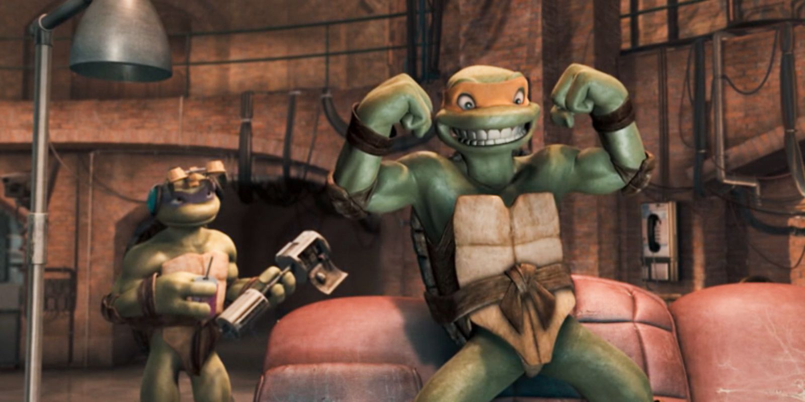 Donatello y Miguel Ángel en TMNT (2007)