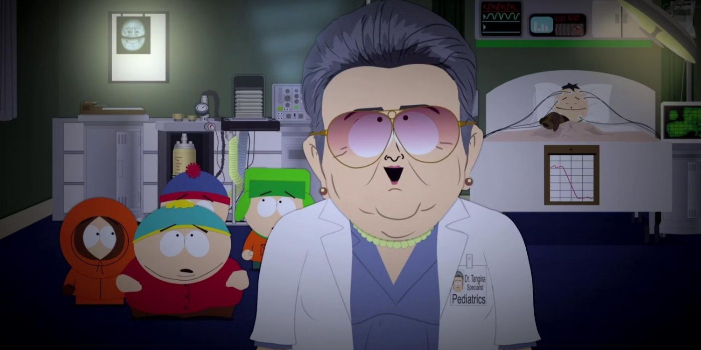 Dr Philips helping the boys on South Park.