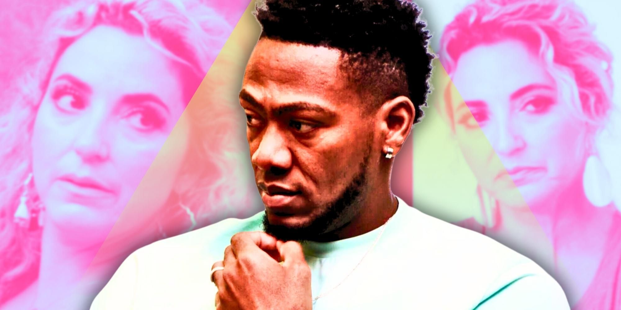 90 Day Fiancé Yohan &amp; Daniele pink background