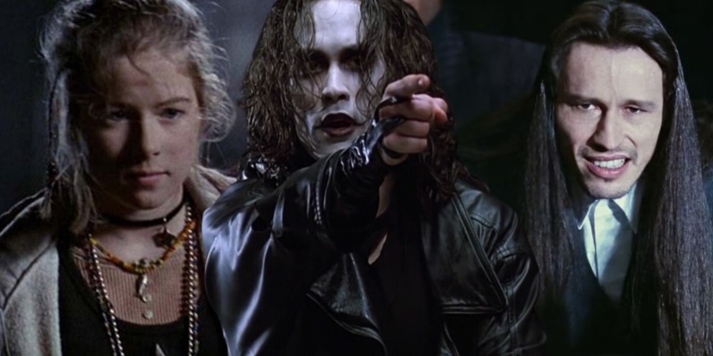 Eric Draven, Sarah, and Top Dollar in The Crow.