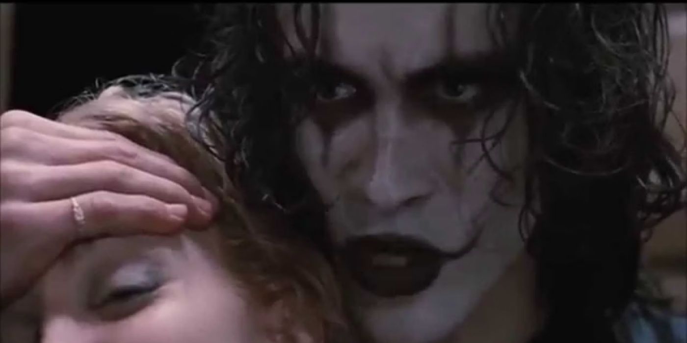 Eric Draven with Sarah's mother in The Crow.