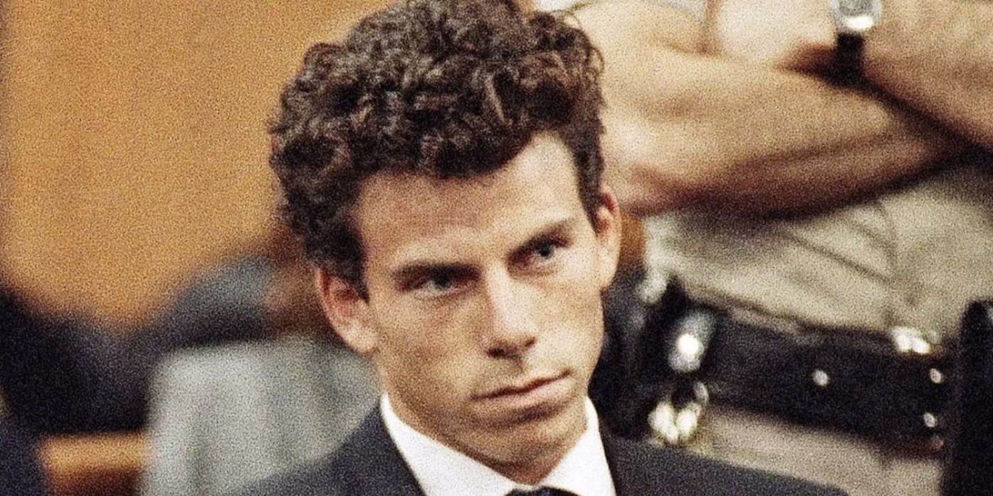 Erik Menendez in a court case.