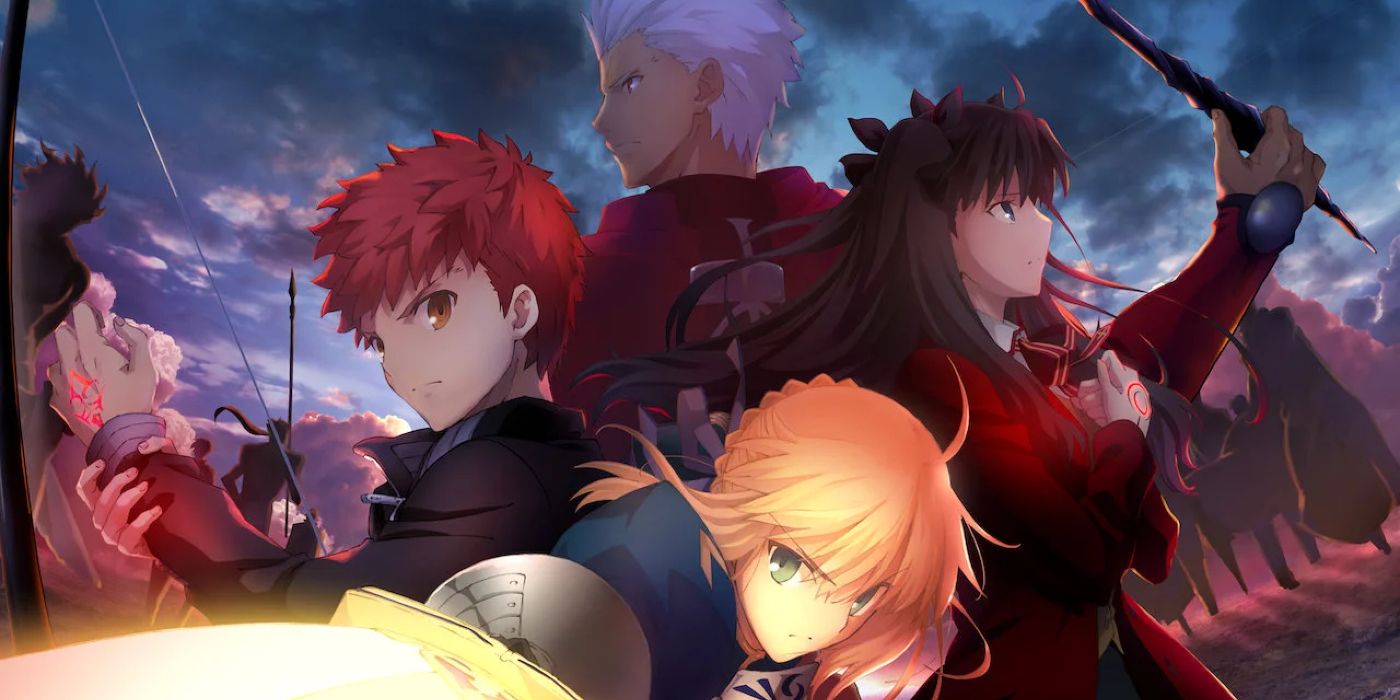 Fate_Stay Night Poster With Saber, Shirou, and Rin