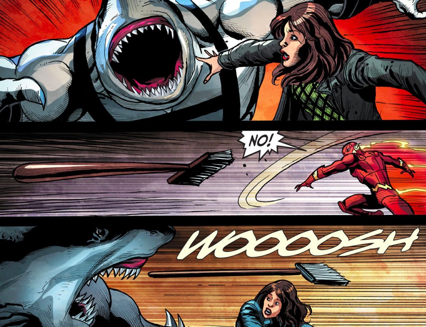 flash kills king shark injustice