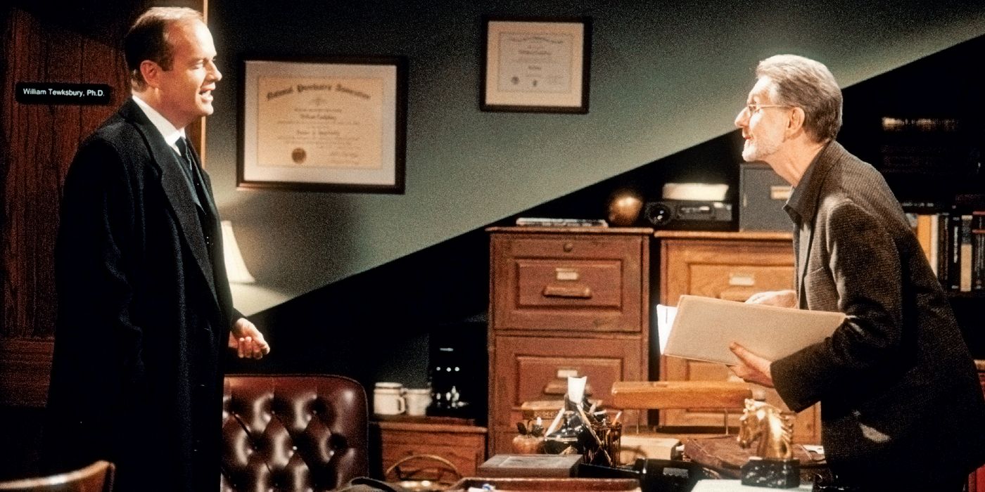 Frasier and Dr. Tewksberry in the original Frasier