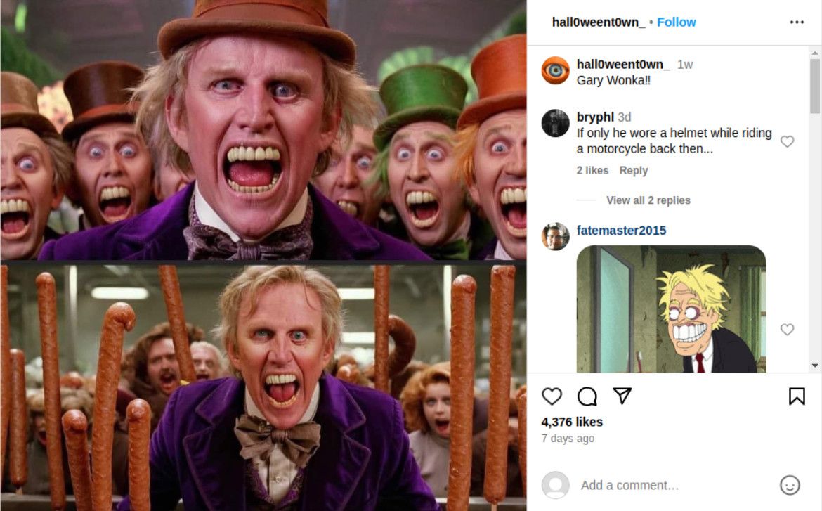 Gary Busey Imagined As An Army Of Willy Wonkas Is More Terrifying Than That Creepy Tunnel Scene