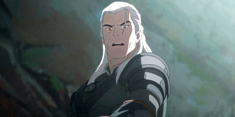 Geralt looks down in disgust in The Witcher Sirens of the Deep