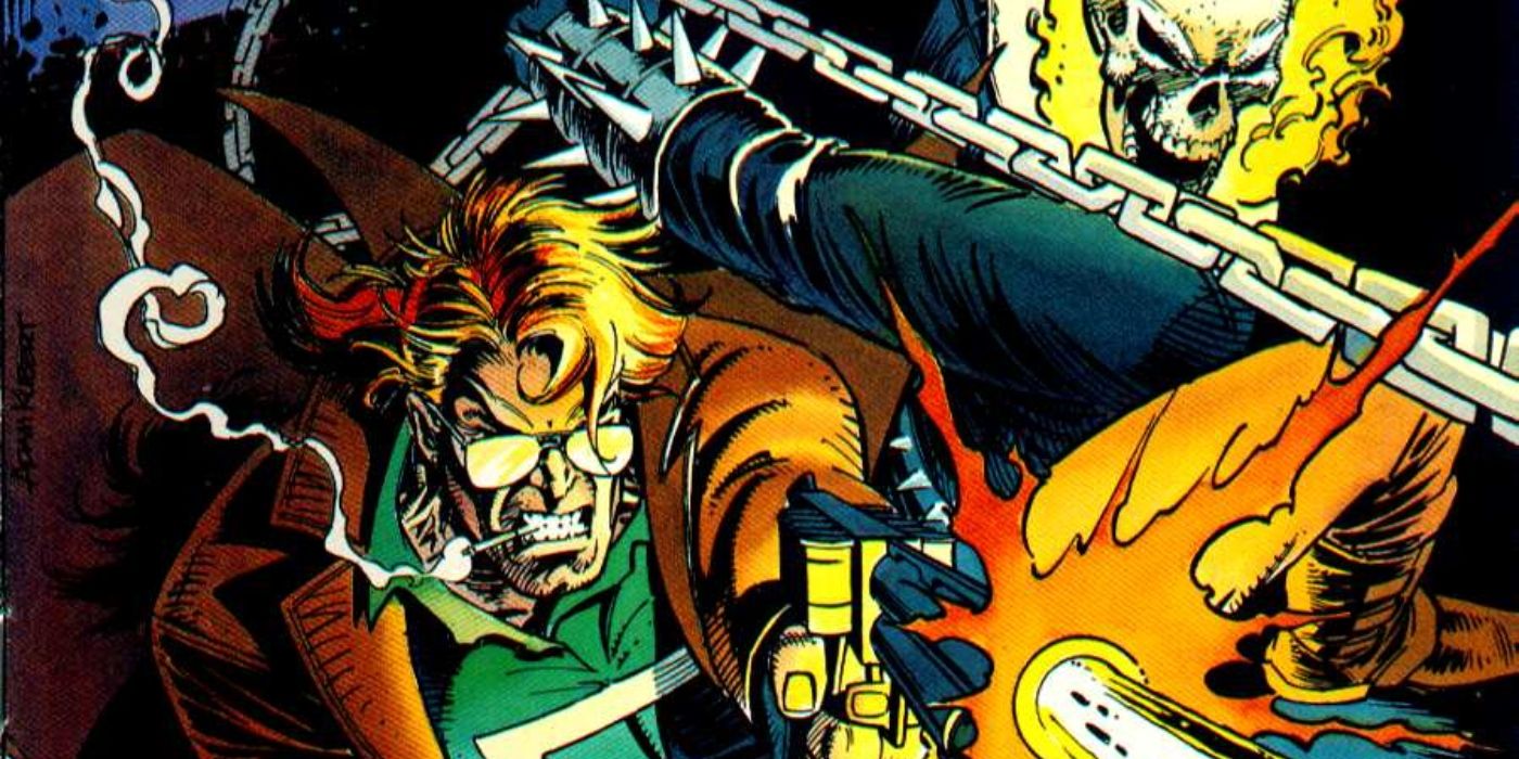Ghost Rider and Johnny Blaze.