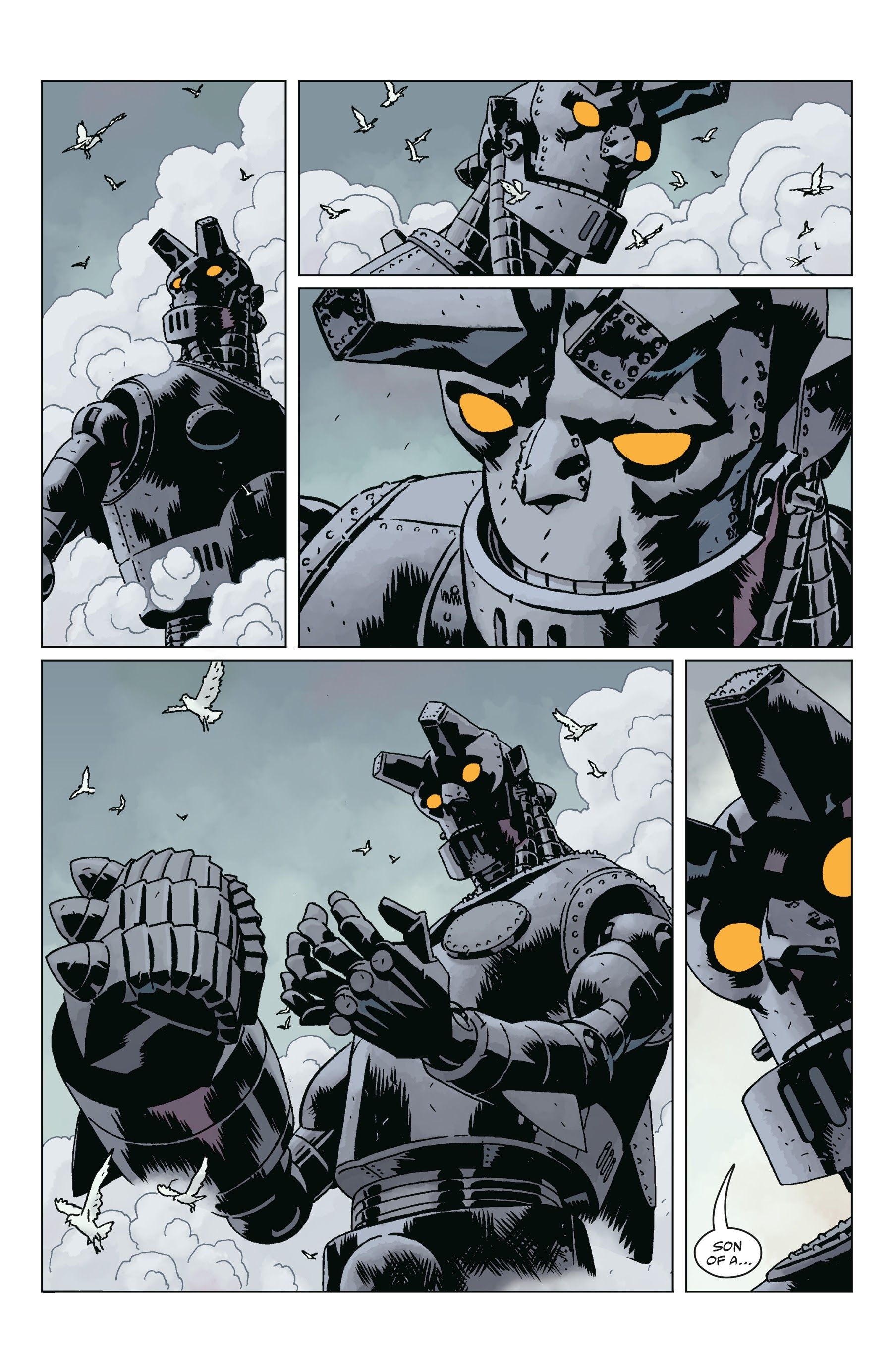 Giant Robot Hellboy Suits Up for Action