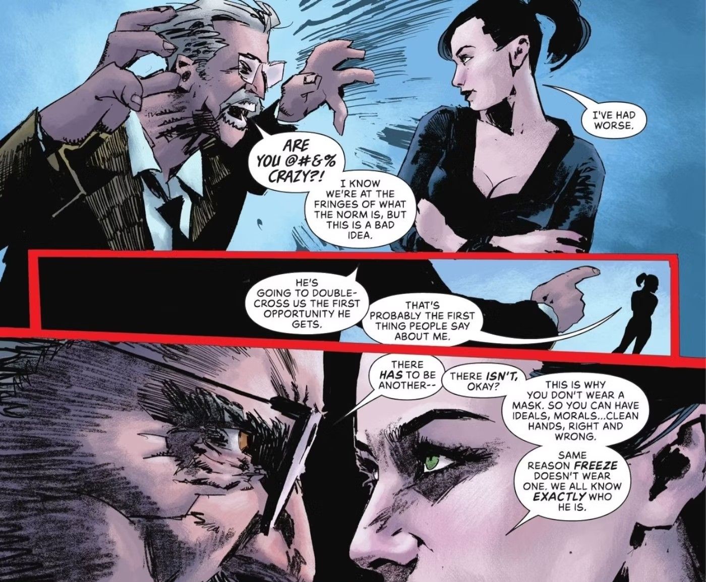 Gordon and Selina Kyle Discuss Mr Freeze&rsquo;s Inclusion on the Team