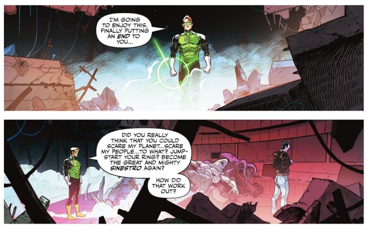Green Lantern Confronts Sinestro