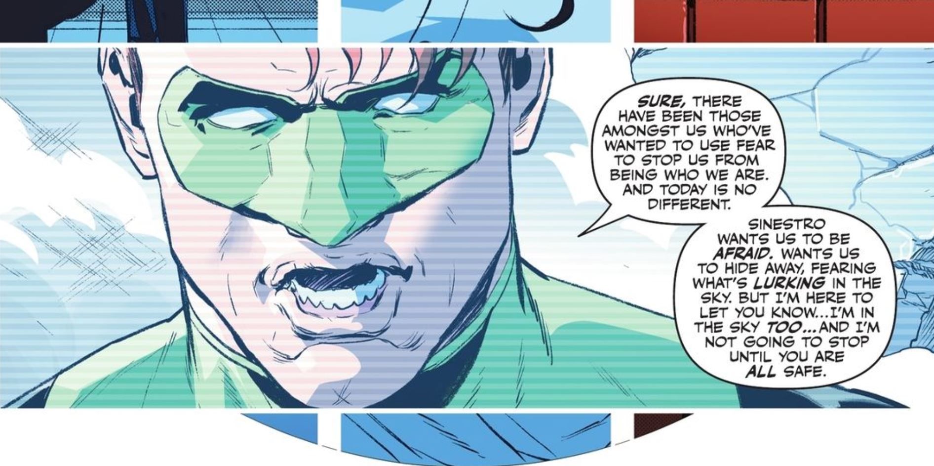Green Lantern Warns against Sinestro DC