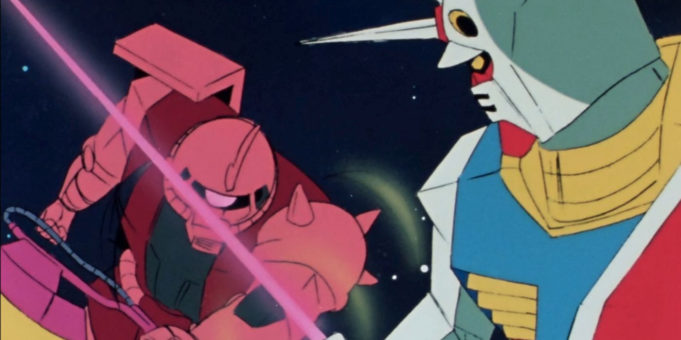 Gundam fight between Char &amp; Amuro.