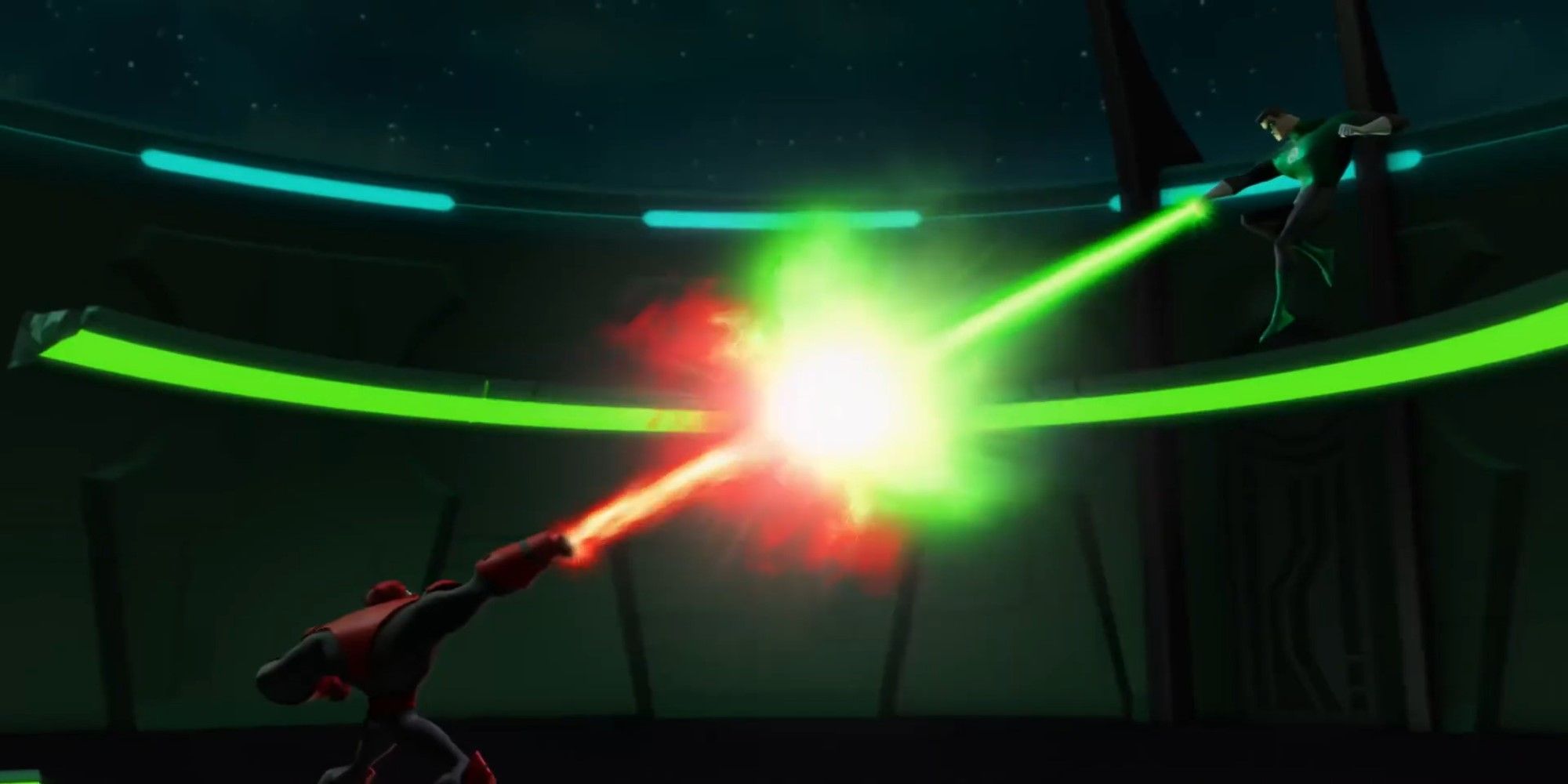 Hal Jordan vs Atrocitus em Lanterna Verde, a série animada.