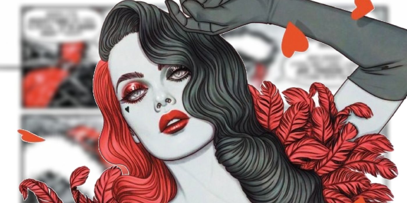 Harley Quinn Femme Fatale Black White Redder Appearance
