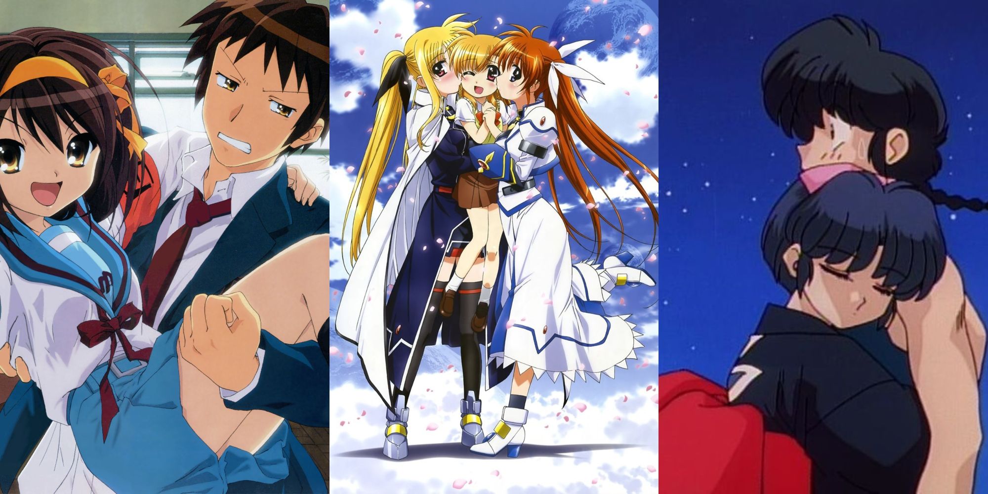 Haruhi, Nanoha, and Ranma