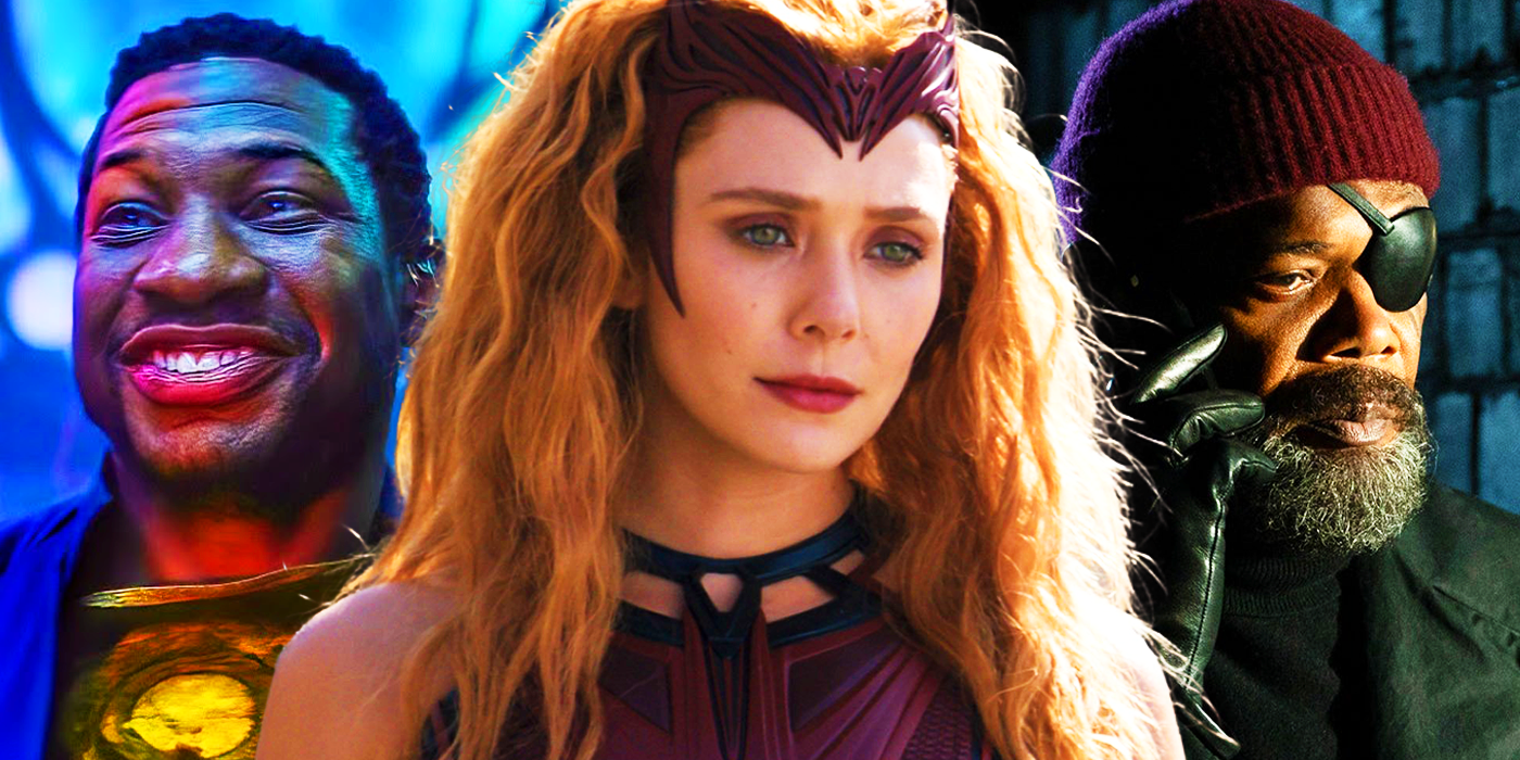 He Who Remains, Scarlet Witch, and Nick Fury in the MCU’s Disney+ series