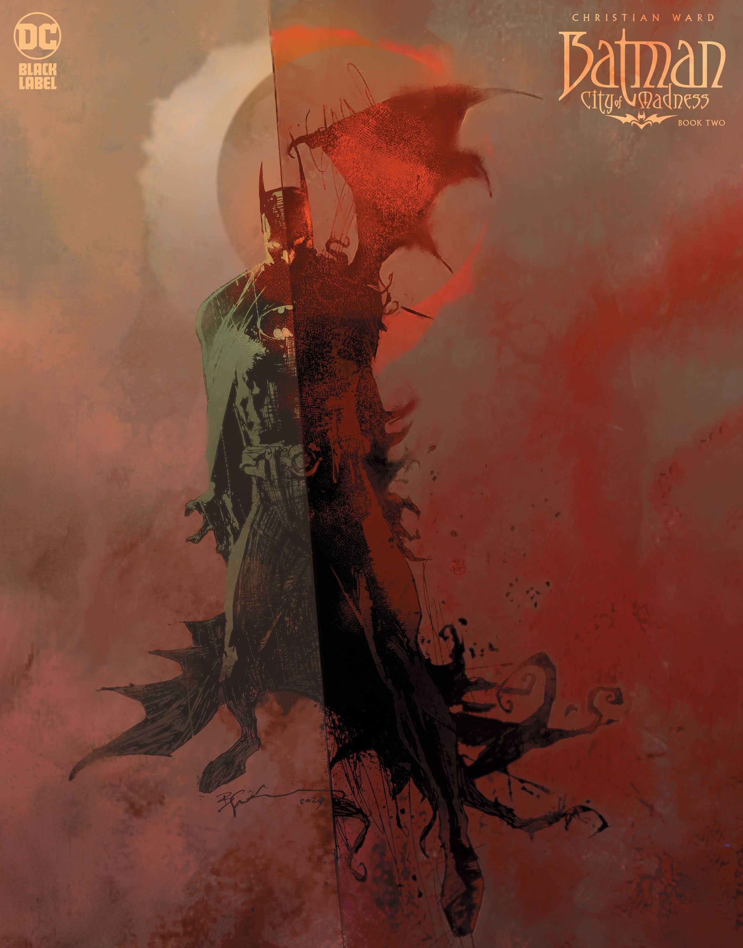 Capa variante de Batman City of Madness 2 Batman com asa
