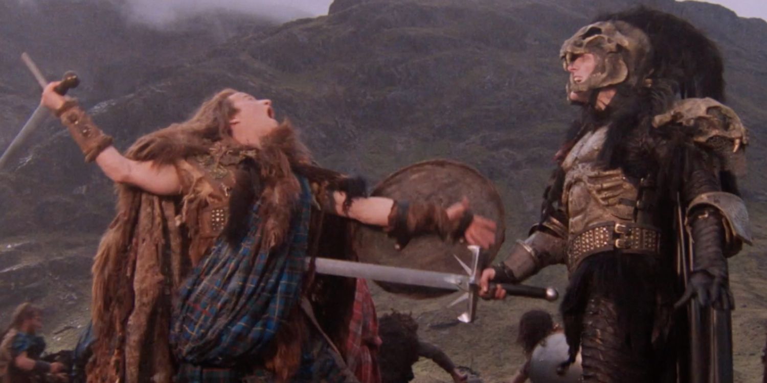 The Kurgan killing someone in Highlander