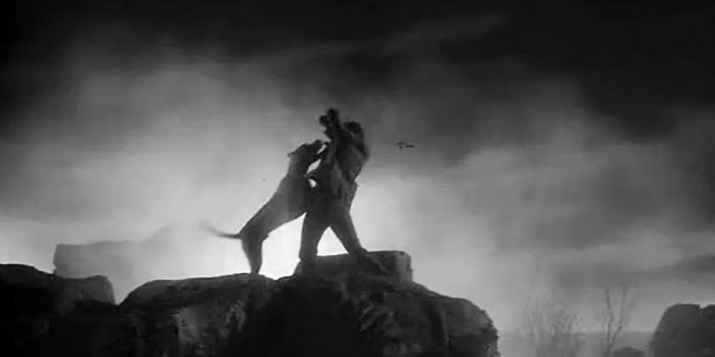 Hound attacks in Hound of the Baskervilles.