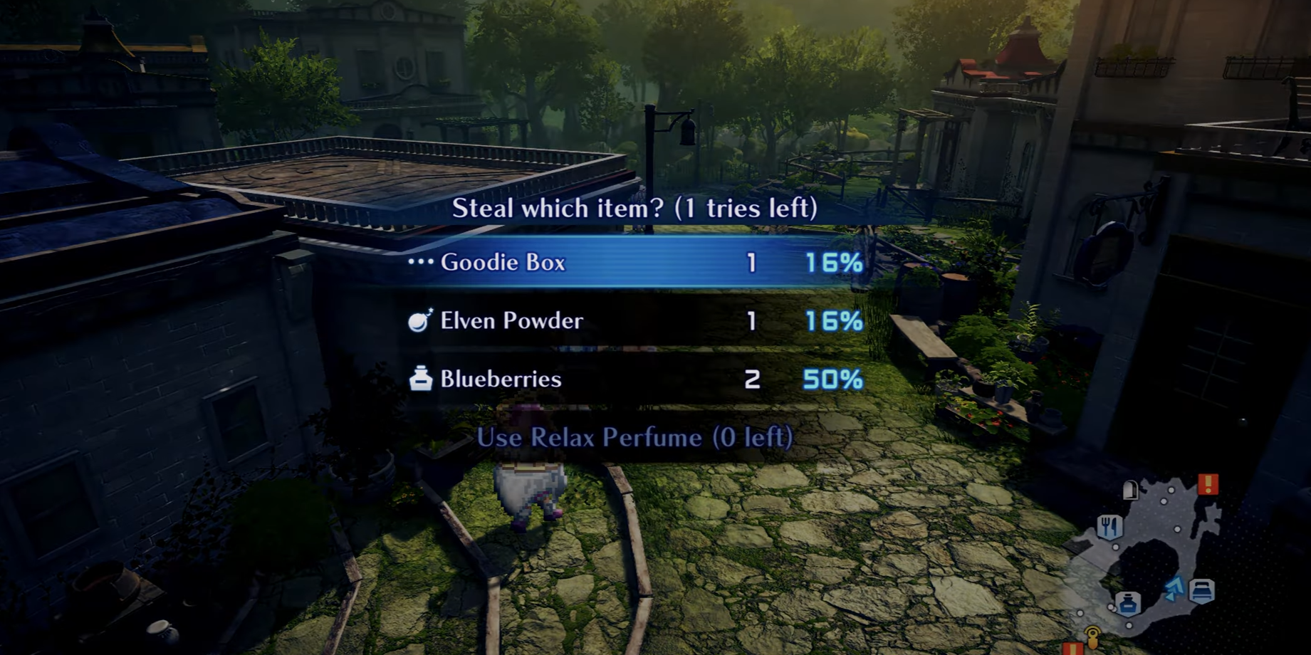 The party stealing items, such as a Goodie Box, in Star Ocean: The Second Story R
