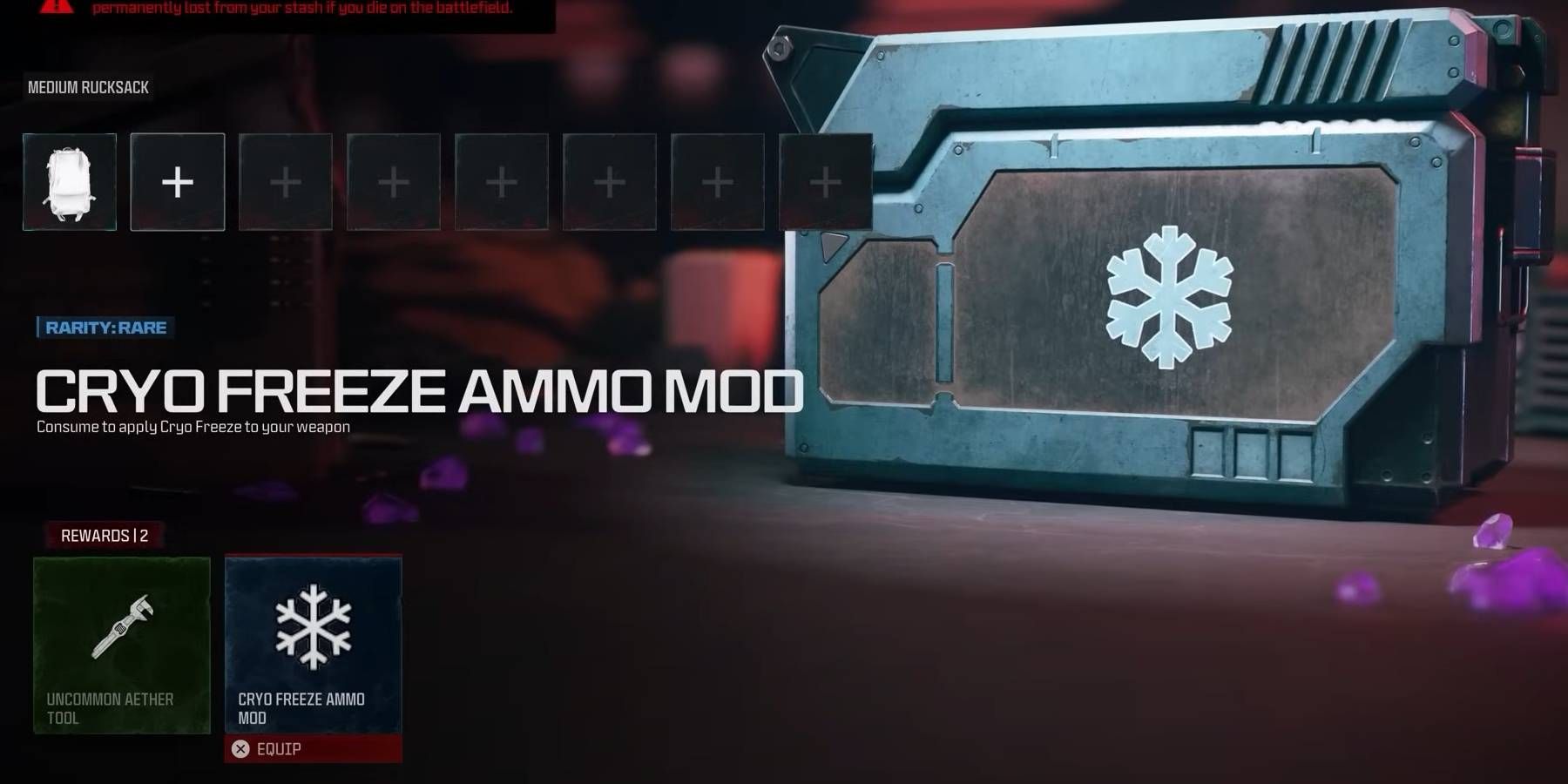 Call of Duty: Modern Warfare 3 Zombies Cryo Freeze Ammo Mod Crafted through Schematics