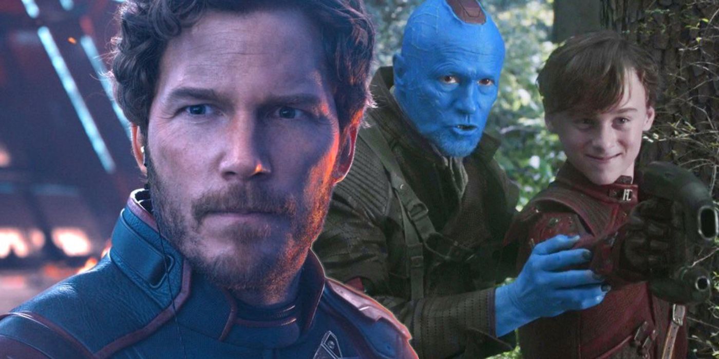 Image with Star-Lord and Yondu Raising Peter Quill