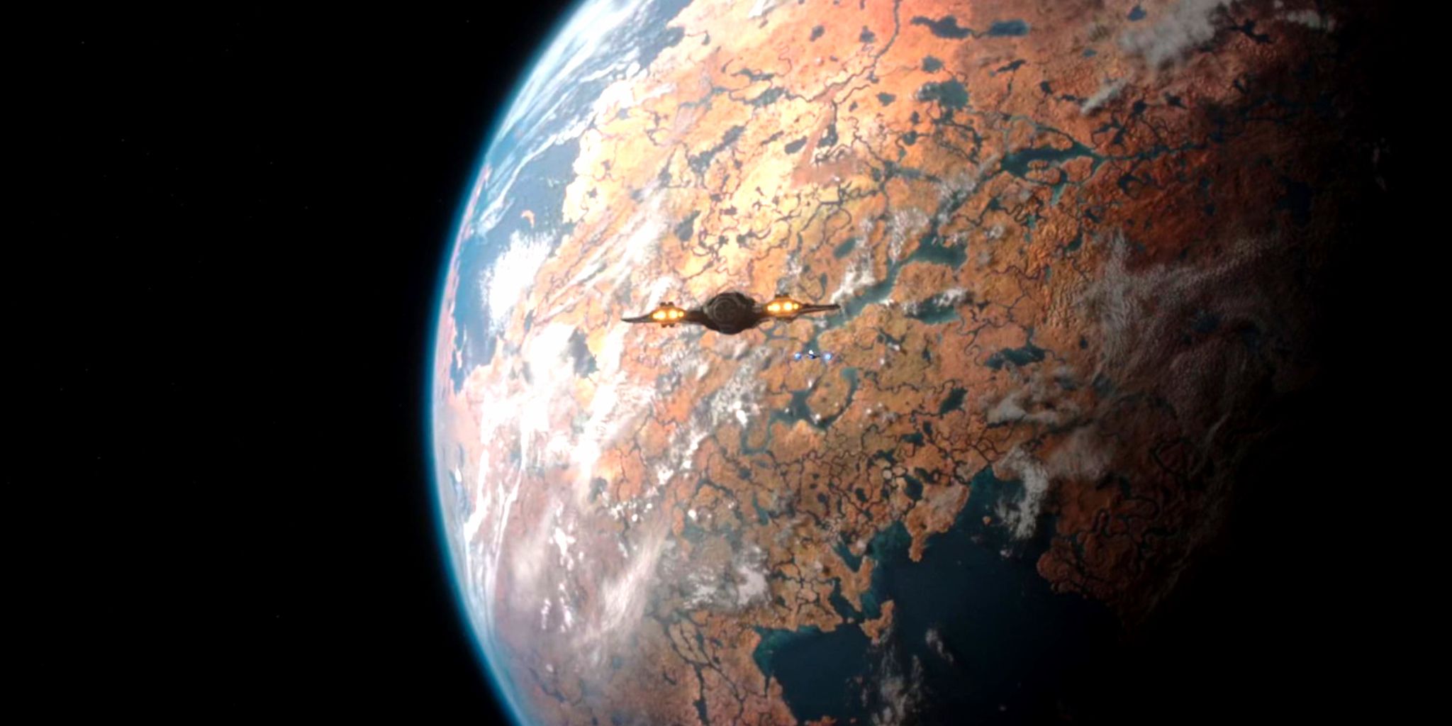 The unnamed planet where the Mandalorian covert lived in The Mandalorian season 3