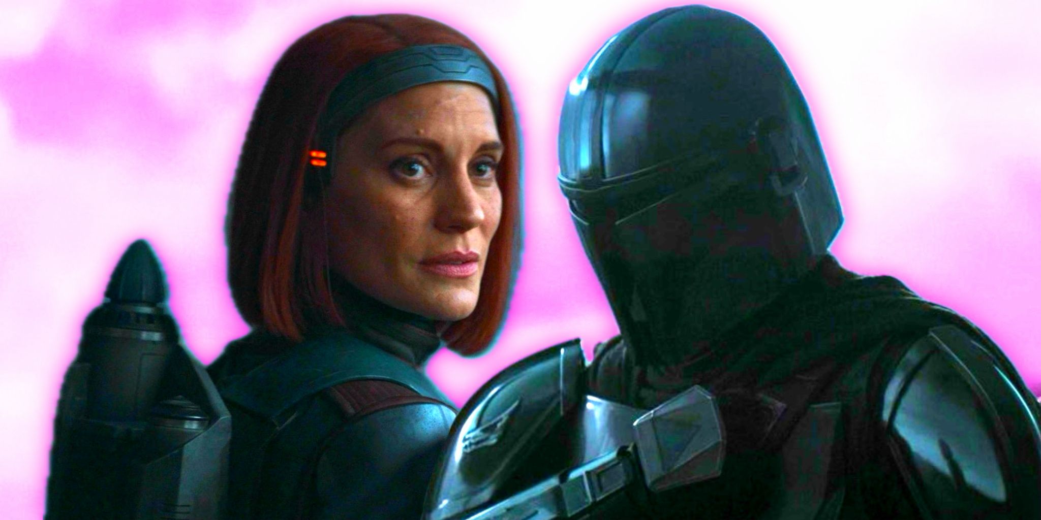 Din Djarin and Bo-Katan Kryze in The Mandalorian season 3