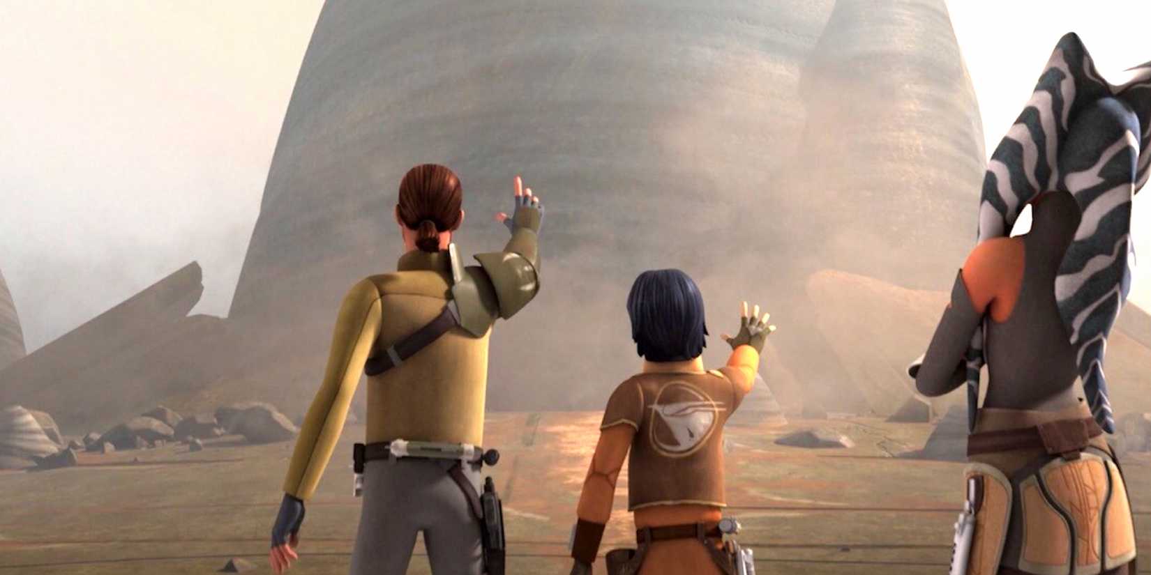 Ezra and Kanan unlock the Jedi Temple on Lothal in Star Wars Rebels