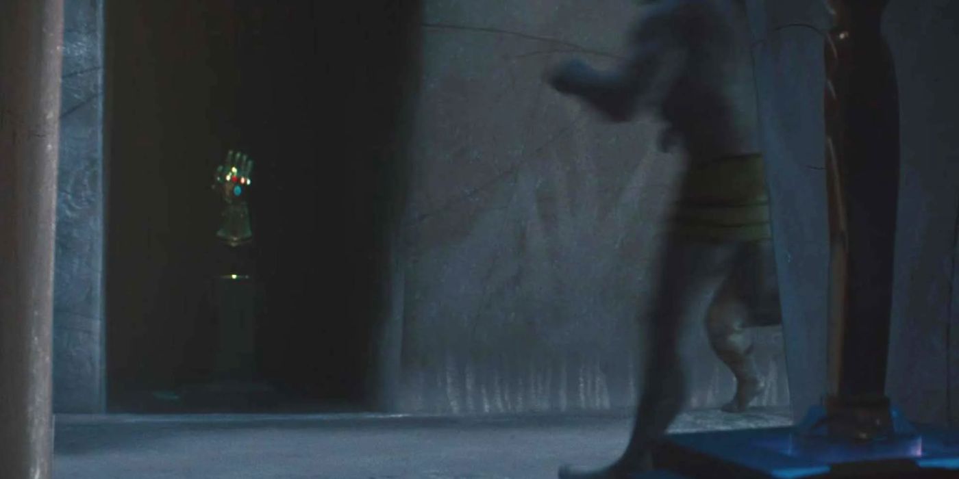 The Infinity Gauntlet in Asgard's vault in Thor (2011)