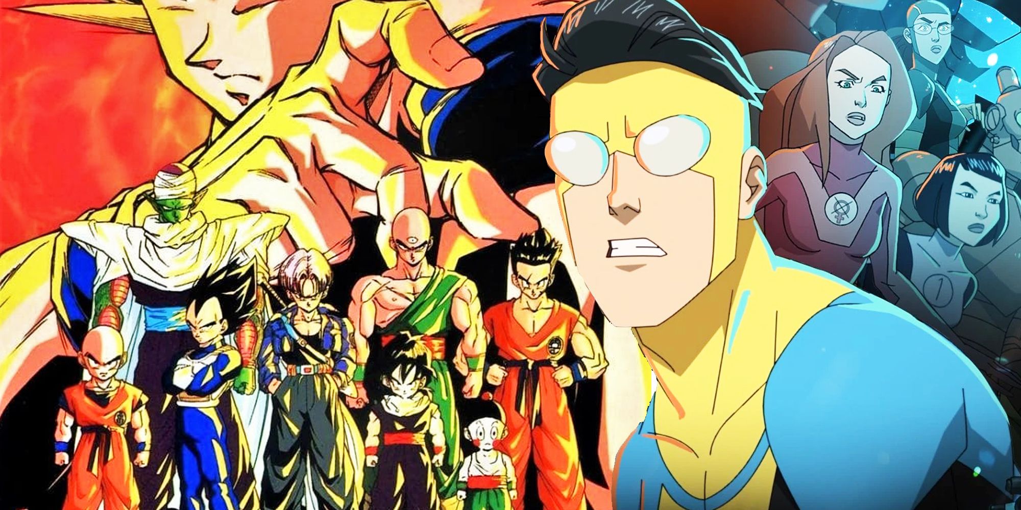 Invincible and the Dragon Ball Z poster