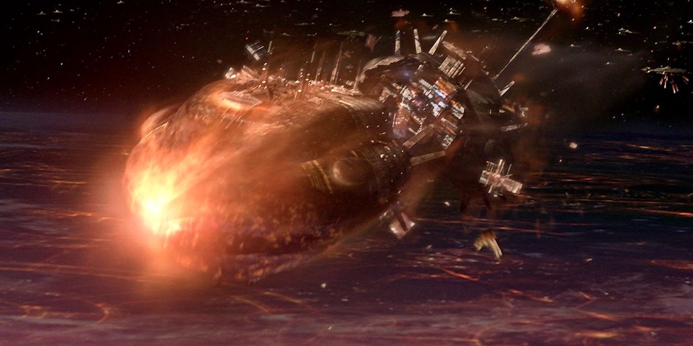 Invisible Hand Capital Ship in Revenge of the Sith