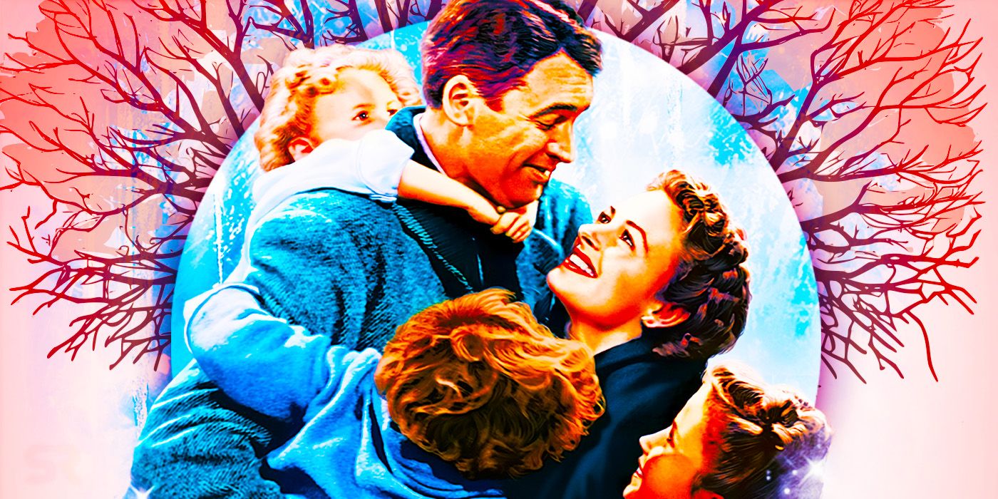 George, Mary, Janie, Zuzu, Pete, and Tommy Bailey in It's a Wonderful Life.