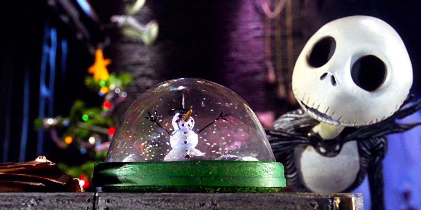 Jack Skellington And A Snowglobe In The Nightmare Before Christmas