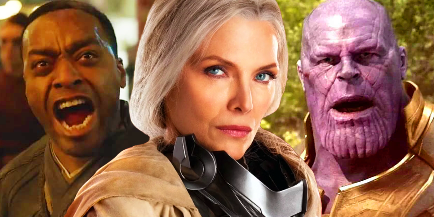 Janet Van Dyne, Mordo, and Thanos in the MCU