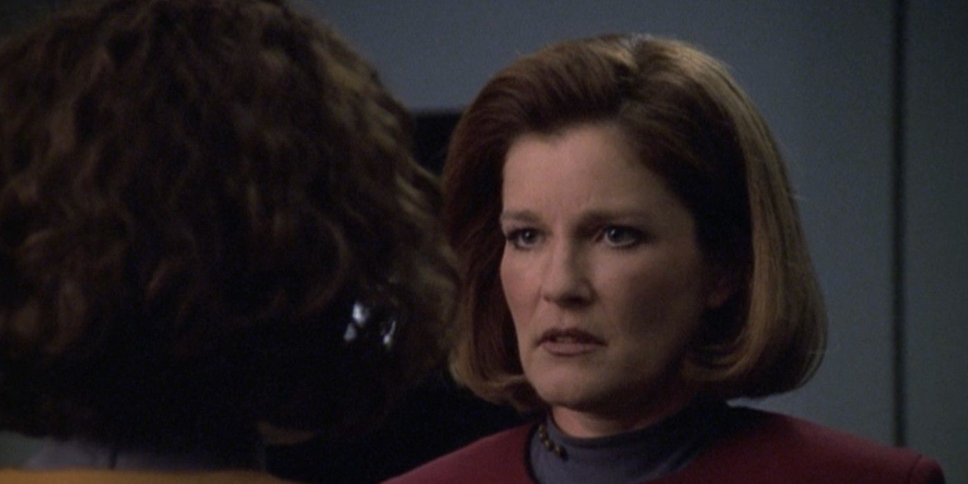 Janeway in the Star Trek: Voyager episode 