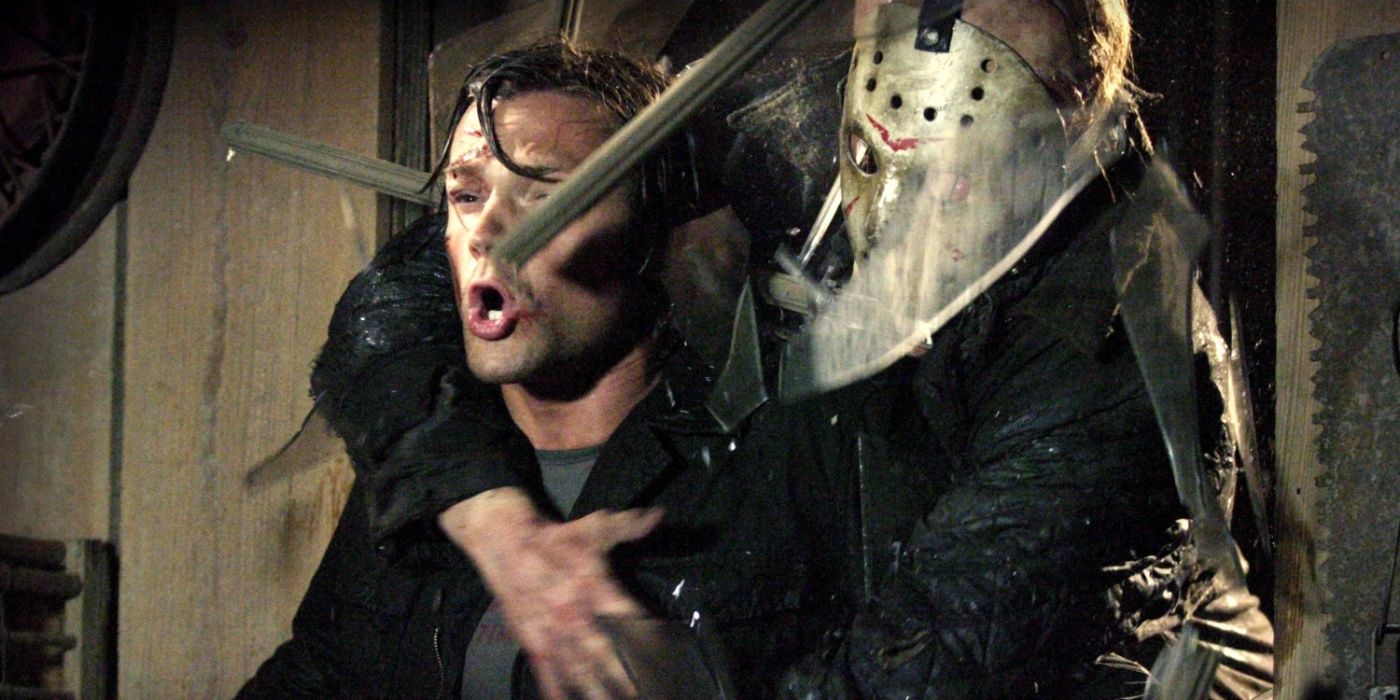 Jason grabbing Clay in Friday the 13th
